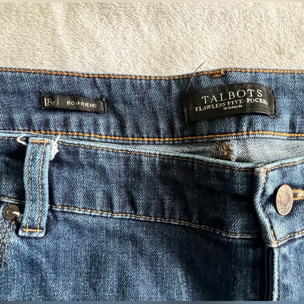Talbots Women's Boyfriend Jeans in Classic Blue